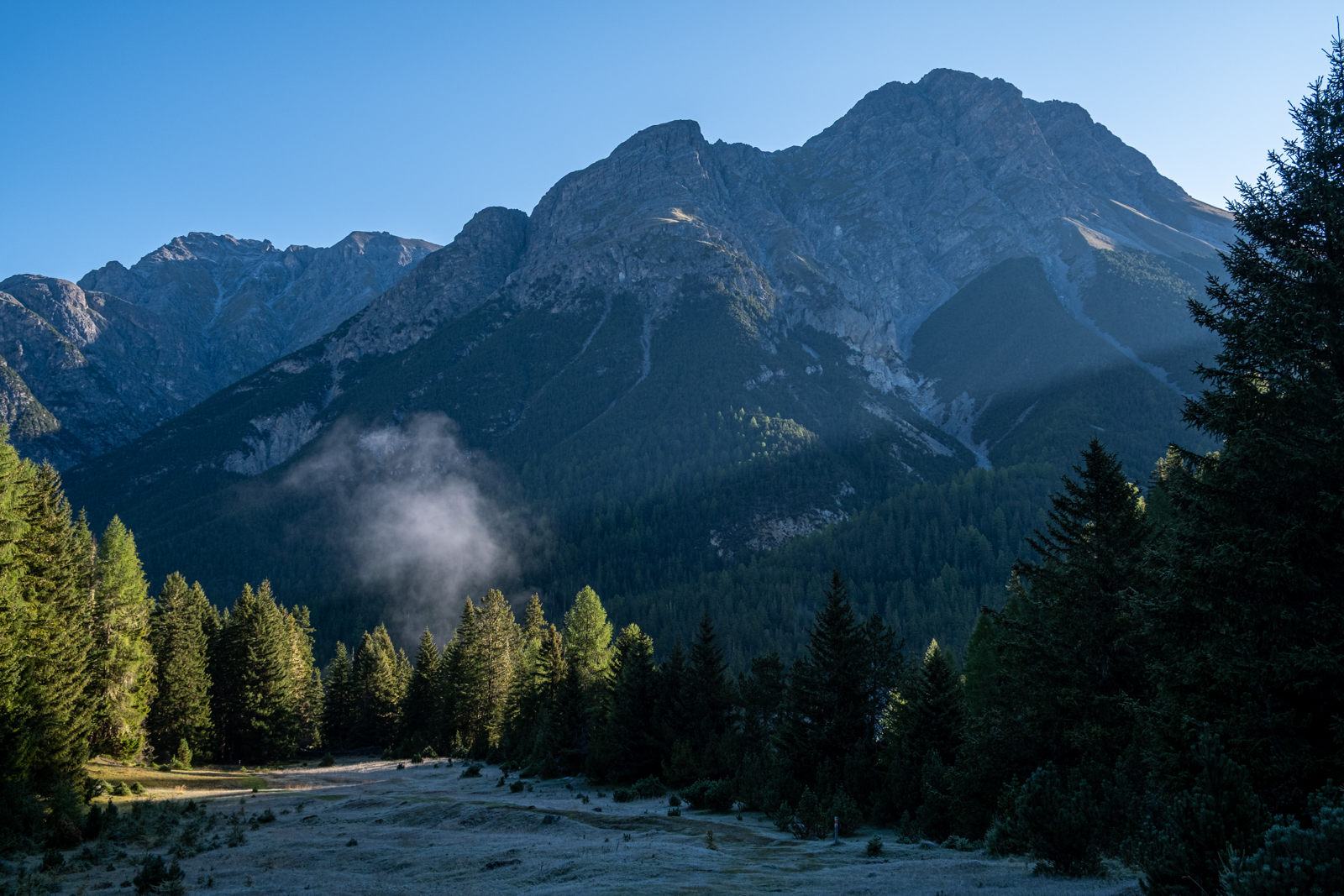 Frostige Temperaturen am Morgen