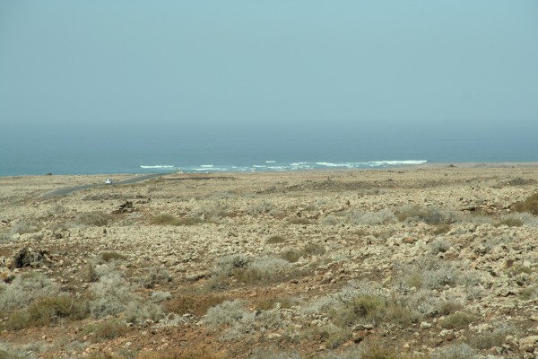 Fuerteventura - An der Strasse von Majanicho nach Lajares