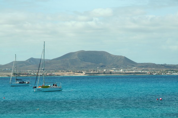 Fuerteventura - Blick von Isla de Lobos nach Corralejo